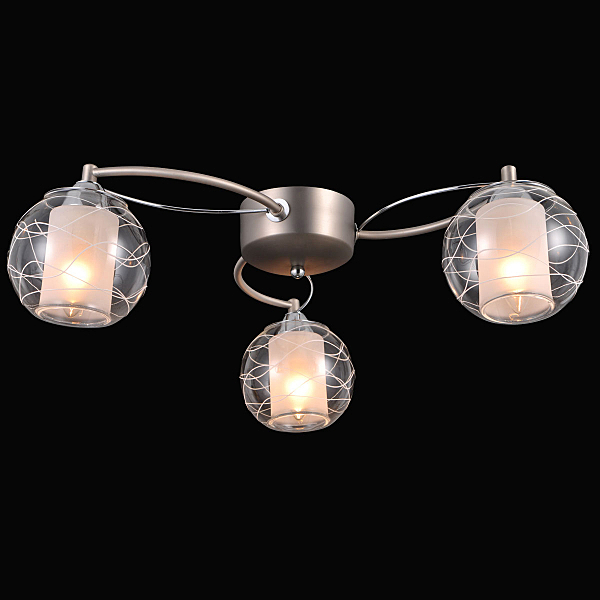 Потолочная люстра Twin TWIN 75089/3C NICKEL, CHROME