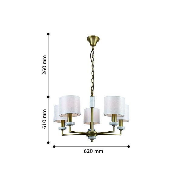 Подвесная люстра Marbella 2347-5P