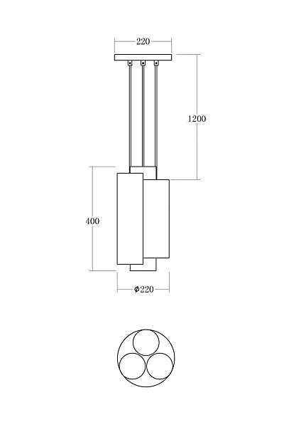 Светильник подвесной Miele VL2092P03
