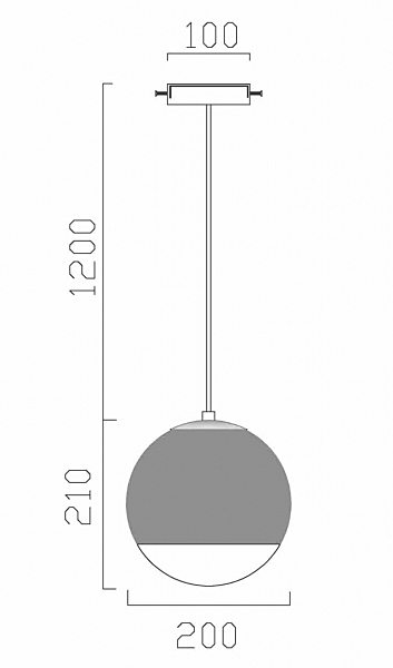 Светильник подвесной Terra VL2151P01