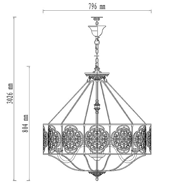 Подвесная люстра Франческа 109010208