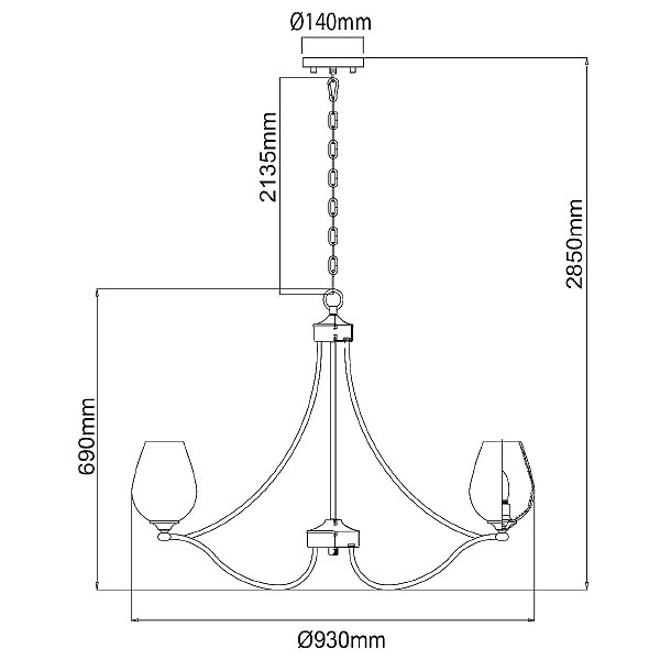 Подвесная люстра Палермо 386016408