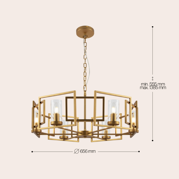Подвесная люстра Bowi H009PL-06G