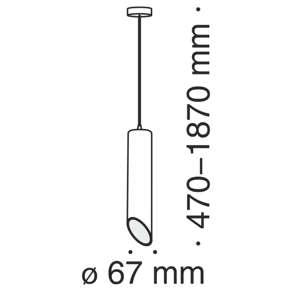 Светильник подвесной Vela P027PL-01B