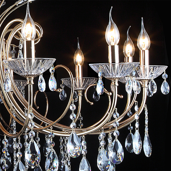 Подвесная люстра Хлоя 0015/12P-FGD