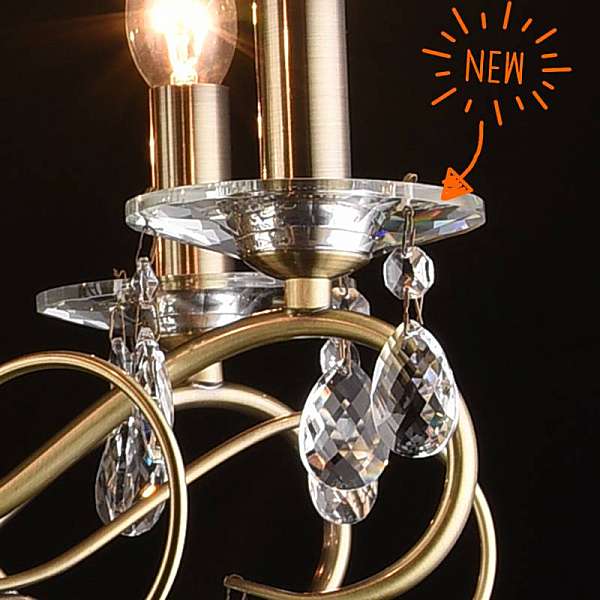 Подвесная люстра Юнона 0016/18P-AB