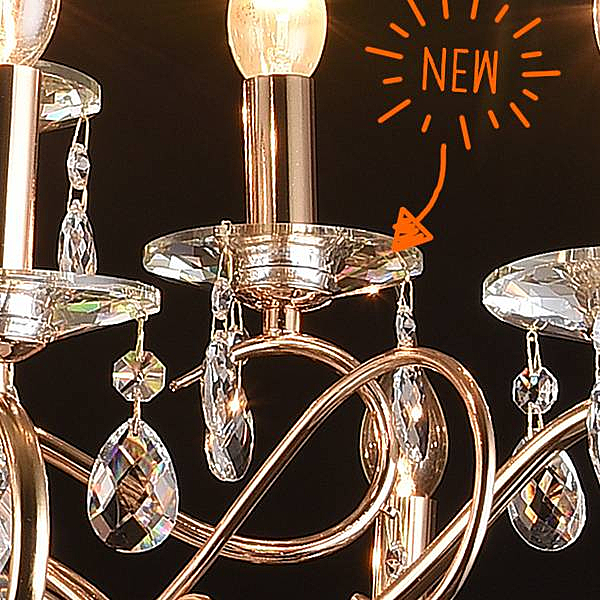 Подвесная люстра Юнона 0016/18P-FGD