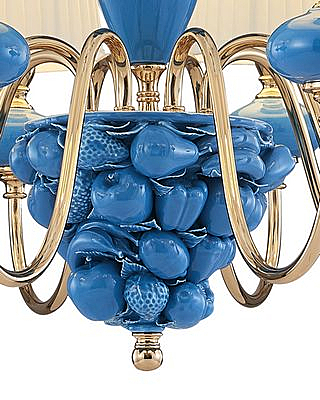 Подвесная люстра Макей 1031/8H-GD-PBL-WT