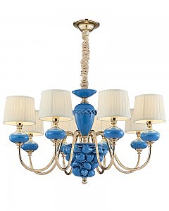 Подвесная люстра Макей 1031/8H-GD-PBL-WT