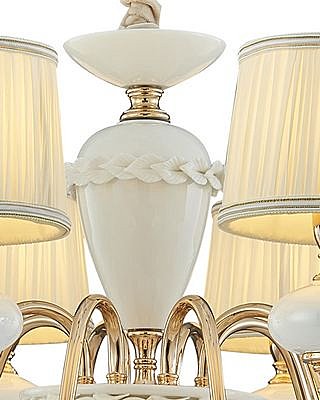 Подвесная люстра Макей 1031/8H-GD-WT