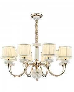 Подвесная люстра Эрин 1030/8H-GD-WT