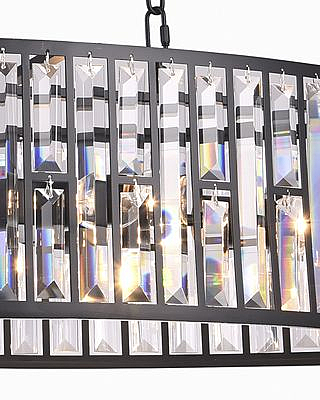 Подвесная люстра Кароль 0003/6P-BK-CL