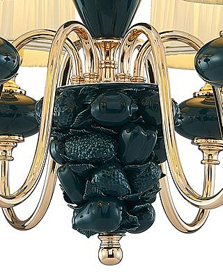 Подвесная люстра Макей 1031/6H-GD-DGN-WT