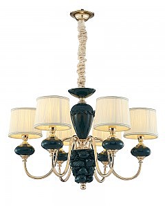 Подвесная люстра Макей 1031/6H-GD-DGN-WT