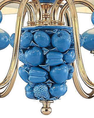 Подвесная люстра Макей 1031/6H-GD-PBL-WT