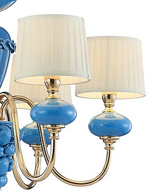 Подвесная люстра Макей 1031/6H-GD-PBL-WT