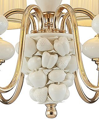 Подвесная люстра Макей 1031/6H-GD-WT