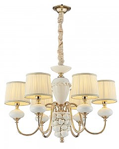 Подвесная люстра Макей 1031/6H-GD-WT
