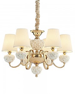 Подвесная люстра Плисанс 1032/6H-GD-WT