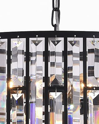 Подвесная люстра Кароль 0003/8P-BK-CL