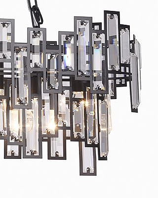 Подвесная люстра Энвер 0004/7P-BK-CL