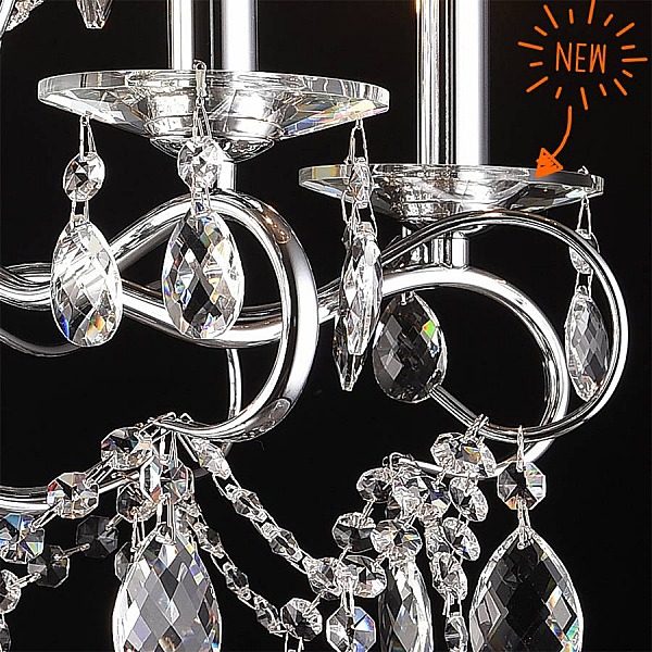 Подвесная люстра Юнона 0016/8P-CR