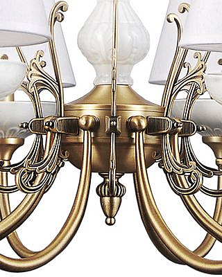 Подвесная люстра Лива 1025/8H-AB-WT