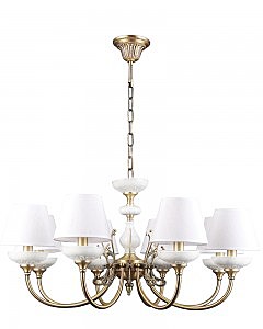 Подвесная люстра Лива 1025/8H-AB-WT