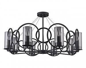 Люстра на штанге Олави 3302/8P-SBK-CL