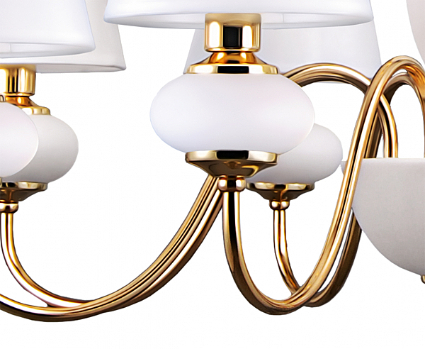 Подвесная люстра Клэр 1019/8H-GD-WT