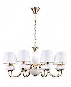 Подвесная люстра Клэр 1019/8H-GD-WT