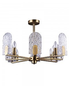 Люстра на штанге Мори 3010/8P-AB-CL