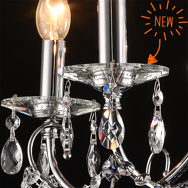 Подвесная люстра Хлоя 0015/5P-CR