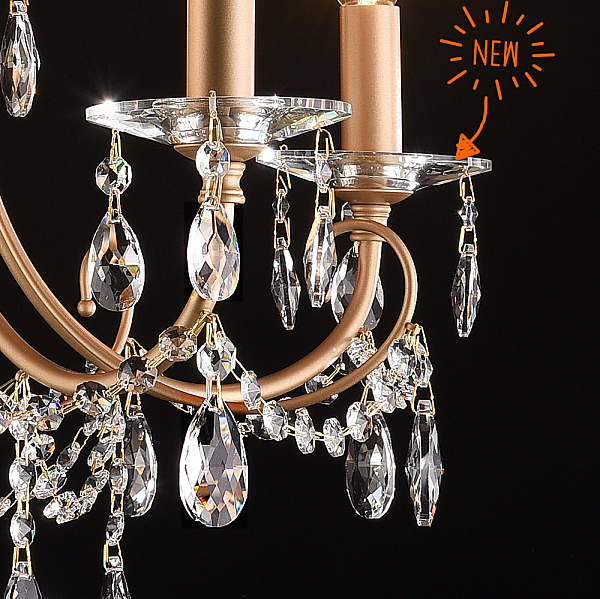 Подвесная люстра Хлоя 0015/5P-ITGD