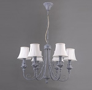Подвесная люстра Элин 1027/6H-GRWT-WT