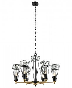 Подвесная люстра Велес 4019/6P-BK-GD