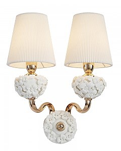 Настенное бра Плисанс 1032/2W-GD-WT