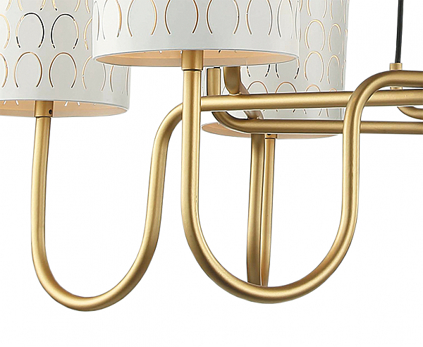 Подвесная люстра Айла 4003/6P-GD-WT