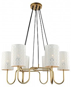Подвесная люстра Айла 4003/6P-GD-WT