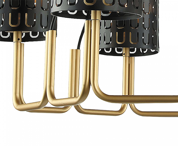 Подвесная люстра Ноэль 4005/6P-GD-BK