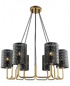 Подвесная люстра Ноэль 4005/6P-GD-BK