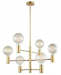 Люстра на штанге Силеван 4011/6P-GD