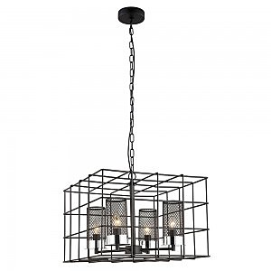 Подвесная люстра Хорс 4013/4P-BK-CR