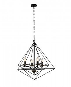 Подвесная люстра Аркон 4020/4P-BK-GD