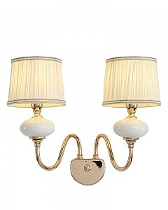 Настенное бра Макей 1031/2W-GD-WT