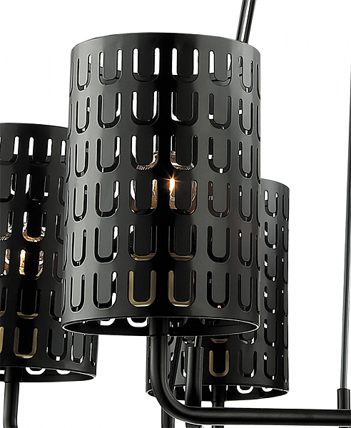 Подвесная люстра Тейл 4002/6P-BK-GR