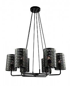 Подвесная люстра Тейл 4002/6P-BK-GR
