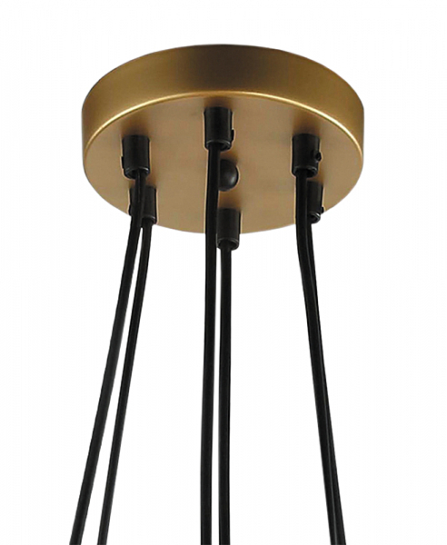 Подвесная люстра Аврил 4004/6P-GD-WT