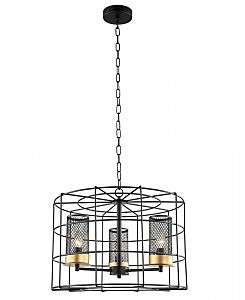 Подвесная люстра Корин 4012/3P-BK-GD