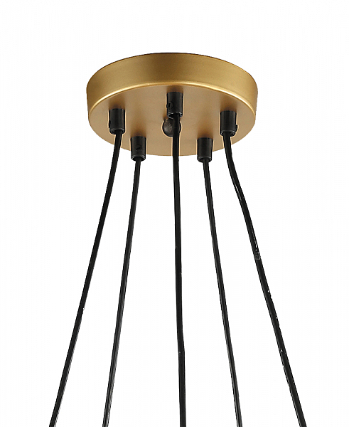 Подвесная люстра Ноэль 4005/5P-GD-BK